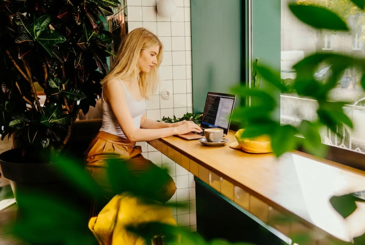 Freelancer bei der Arbeit