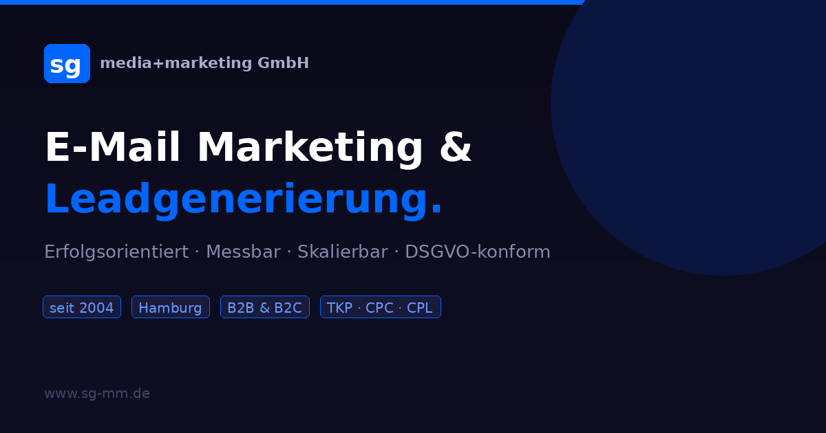 sg media + marketing GmbH